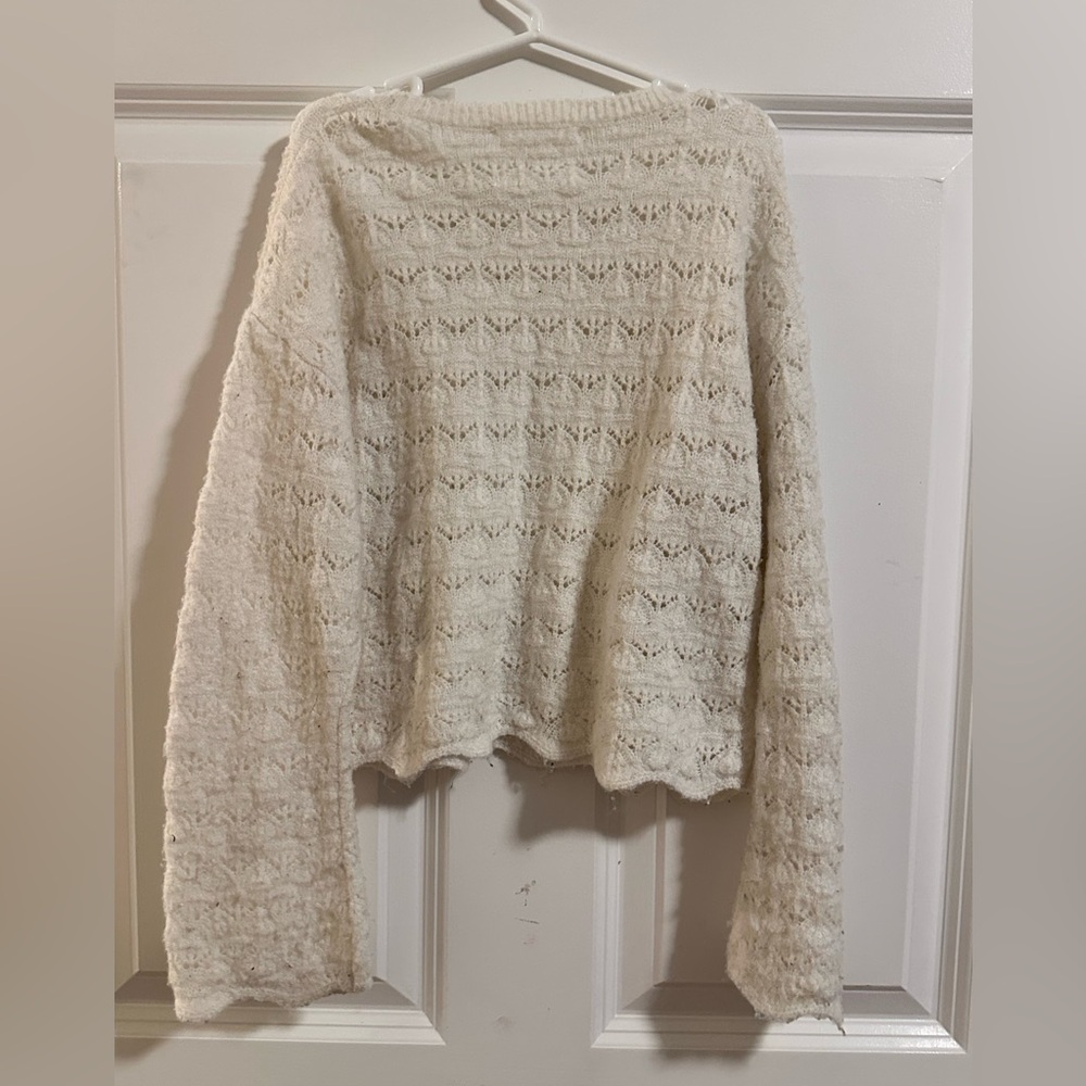 Zara Off-White Textured Kids Sweater - Picture 3 of 3